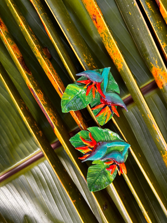 Zwazo Paradi Bird of Paradise Earring